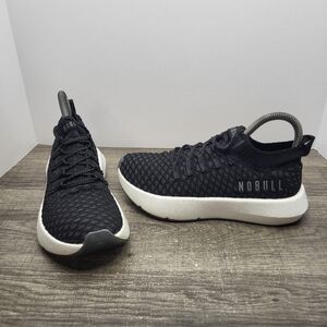 Nobull Drive Mesh Black White Running Shoes Sneakers Women's Size 6.5
